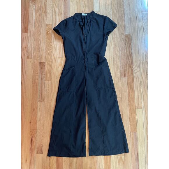 LACAUSA Black Jumpsuit with pockets size small - Picture 3 of 3